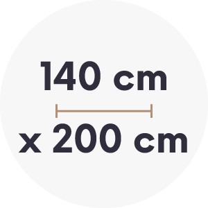 140cm x 200 cm